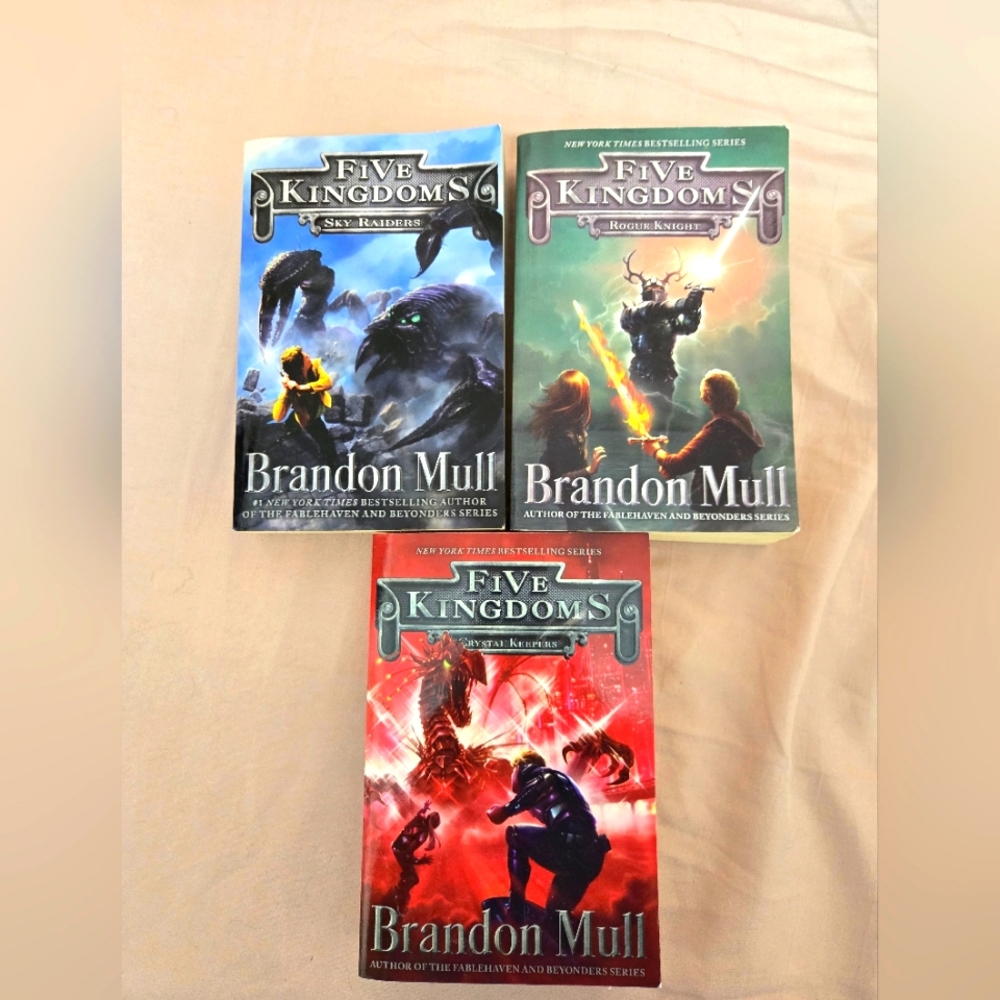 Brandon Mull Five Kindom Book Series. Books 1, 2, and 3.